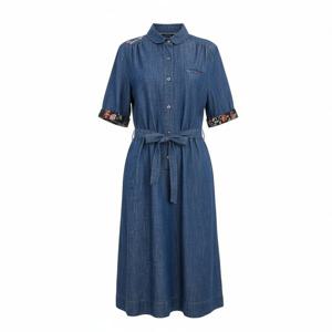 [비꼴리끄(여성)]데님 배색 로 라이즈 원피스 B232WO1130