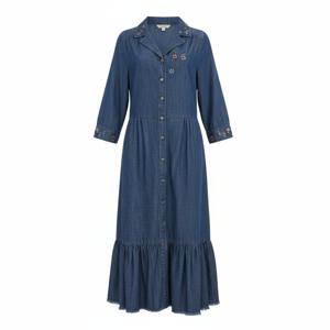 [비꼴리끄(여성)]데님 밑단 프릴 원피스 B232DO2180