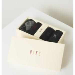 [닥스핸드백] 면혼방 혼합패턴 중목 4족세트 DBSS6E909BK