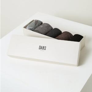 [닥스핸드백] 면혼방 혼합패턴 장목 5족 세트 DBSS6E301G2