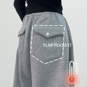 *주문폭주*숏 기본 롱 기모 UNISEX 코이 벌룬핏 백포켓 겨울 투웨이 기모 와이드 절개 스트링 오버핏 벌룬 트레이닝팬츠 빅사이즈 아이돌 남여공용 커플 바지