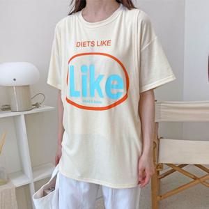 [보리맘]라잇 수유티 수유 롱 티셔츠 여름 수유복 ID641