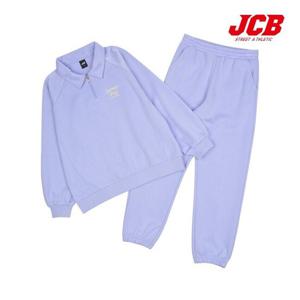 [JCB]카라 반집업 맨투맨+조거 세트 (JBS8R546GSV)