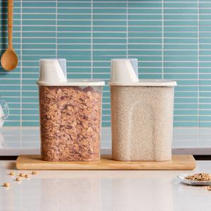 [모던하우스] 깔끔 도어포켓 잡곡용기 2500ml 2P