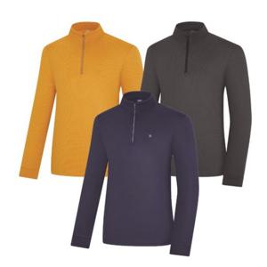 [콜핑]LD08 남자 겨울 파워스트레치 기모집업 등산티셔츠 KUT4561M