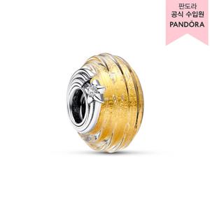[판도라(주얼리)][백화점 보증서 제공]슈팅 스타 그루브드 무라노 글라스 참_792982C01