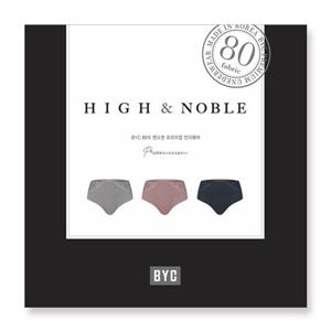 [BYC] 빅사이즈 하이앤노블 면스판 세미 맥시 여성 삼각팬티