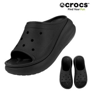 크록스 CROCS 공용샌들 크러쉬 슬라이드 208731-001 블랙
