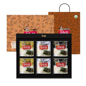 광천김 달인 6호 선물세트/재래캔김+파래캔김+돌캔김/조미김