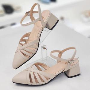 머랭고 세이브존04 소가죽 아델 미들힐샌들 M24M01L