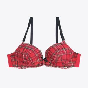 [예스][홀리데이] 타탄체크 레드 브라YSWBZB05