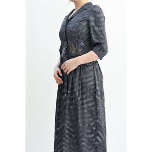 [비꼴리끄(여성)]코튼 프린트 허리 포인트 원피스 B242WO3250