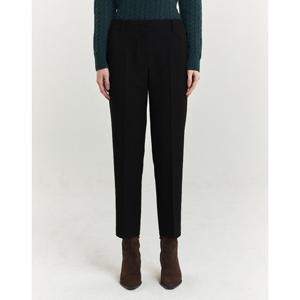 헤지스 여성 24FW 클리어런스기모슬림핏 블랙 에센셜 팬츠 HSPA4DC04BK