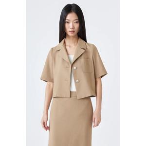 [린(의류)]LGBLOF8900( 크로쳇 카라넥 블라우스)