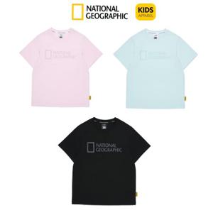 [내셔널지오그래픽키즈]키즈 기본 빅로고 반팔티  K255UTS030
