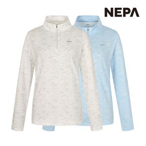 [택가109,000원] 네파 여성 프레쉬 라이트닝 긴팔 집업티셔츠 7J45402