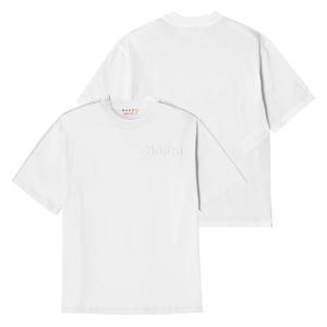 마르니 THJET49QX UTC017 00W01 로고 여성 반팔티