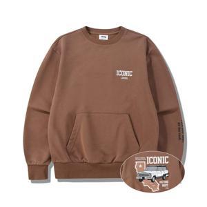 [지프]JQ1TSU837 카멜 지프 아이코닉 루즈핏 맨투맨_SC