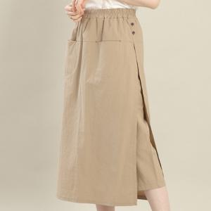 [애비뉴투지]나일론 면 허리밴드 봄 여름 랩 치마 바지 P04537