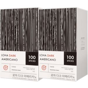 로하 다크 아메리카노 스틱커피 100T x 2개