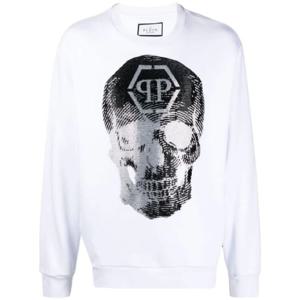 25 FW 필립플레인 스컬 로고 프린트 크루 넥 스웨트셔츠 AABCMJO0958PJO002N TP432134244