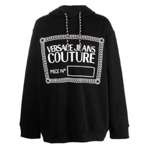 25 FW 베르사체진스꾸뛰르 로고 프린트 풀오버 후드티 73GAIT23CF00O TP432317356