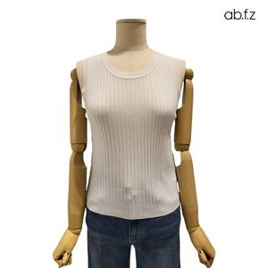 [에이비에프지]골지 라운드넥 민소매 니트 APZ5HW37G