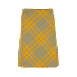 버버리 미디 스커트 8077203 B7363 Checked