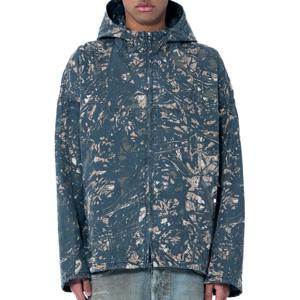 26 SS 디젤 J Lint 카모 그래픽 올오버 쉘 집업 후드 자켓 그레이 A16666 0ABCG 5AFA