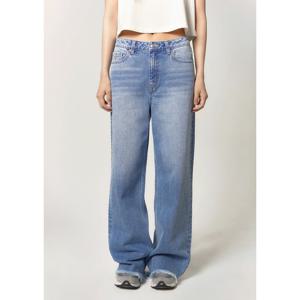 [플랙진]여성 와이드핏 데님팬츠 메종 K25 미드블루 (PJTH5MSK255)