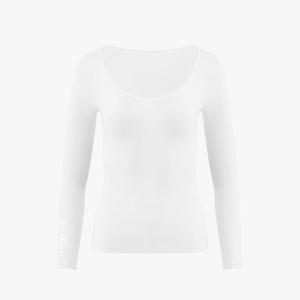 페어라이어 여성 라글랑 딥 라운드넥 냉감 티셔츠 (화이트)