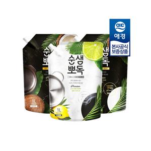 [순샘]순샘 뽀독 주방세제 리필 1L x3개
