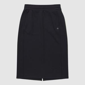 르꼬끄 우먼스 레귤러핏 모달 더블텐션 미디 스커트 QQ322OSK81-BLK
