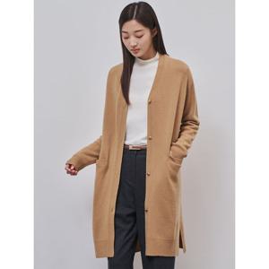 [빈폴레이디스]캐시미어 혼방 롱 카디건 카멜 (BF4X5AC03B)