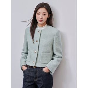 [빈폴레이디스]라운드넥 쇼트 재킷 라이트그린 (BF4X11C04L)