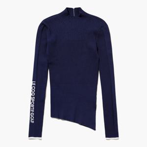 [르꼬끄골프] 여성 베이직 골지 스웨터 (GQ322LKP81)