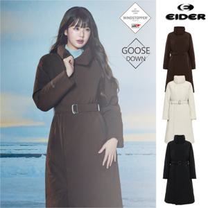 아이더 (DWW25564) (장원영 착장) 라벨르 윈드스타퍼 캐시미어 롱 코트 구스다운 자켓