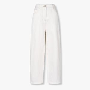 [톰보이] 화이트 배기핏 데님 팬츠 9105362142