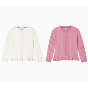 [타미힐피거칠드런TD] 베이비 러플 가디건 (T42F7NCD140GT1)