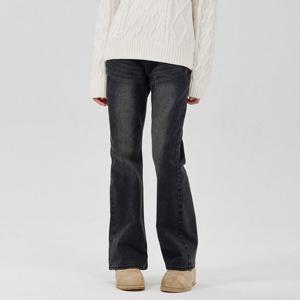 [오션스카이]여아 부츠컷 밴딩 기모 데님팬츠-EFJG2371C03