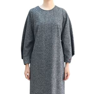 [비꼴리끄(여성)]울 볼륨소매 홈 스펀자수 원피스 B244WO1060