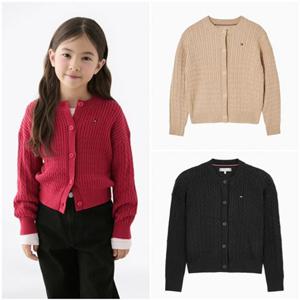 [타미힐피거칠드런TD] 케이블 가디건 (T42F7WCD100GT2)