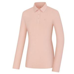 콜핑 HC03 여성 봄가을 간절기 골지조직 원단 카라티셔츠(핑크) KWT0487W