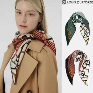 [루이까또즈(스카프)]프리미어 더블 울실크 마름모 스카프 2DSD808