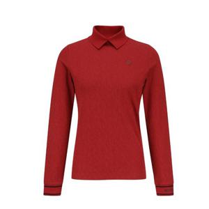 여성 스마일 패치 링클 엠보 티셔츠 521E3TI203BR