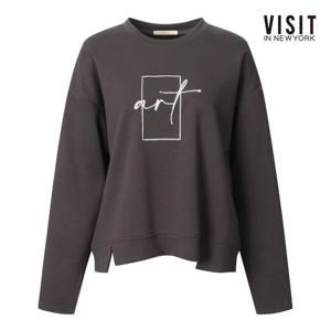 [비지트인뉴욕]아트 드로잉 맨투맨 티셔츠 (V5ALT01)