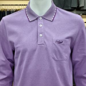 [크로커다일남성]면혼방 요꼬에리 카라티셔츠CDAABTP1702292_SH