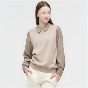 [링스]여성 레이어드 베스트 블라우스 L21D3TO154_BG