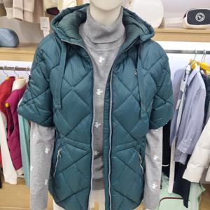 [루이까스텔]여성 반팔형 볼패딩점퍼 7LEJP003A