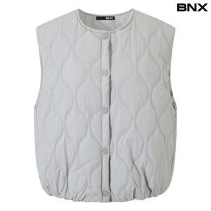 [비엔엑스]라운드 퀼팅 베스트 패딩 점퍼 (BX4JP015L0)